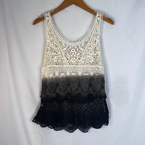 American Eagle Outfitters Ombre Crochet Lace Sleeveless Tank Top Size Small/P - Picture 2 of 6